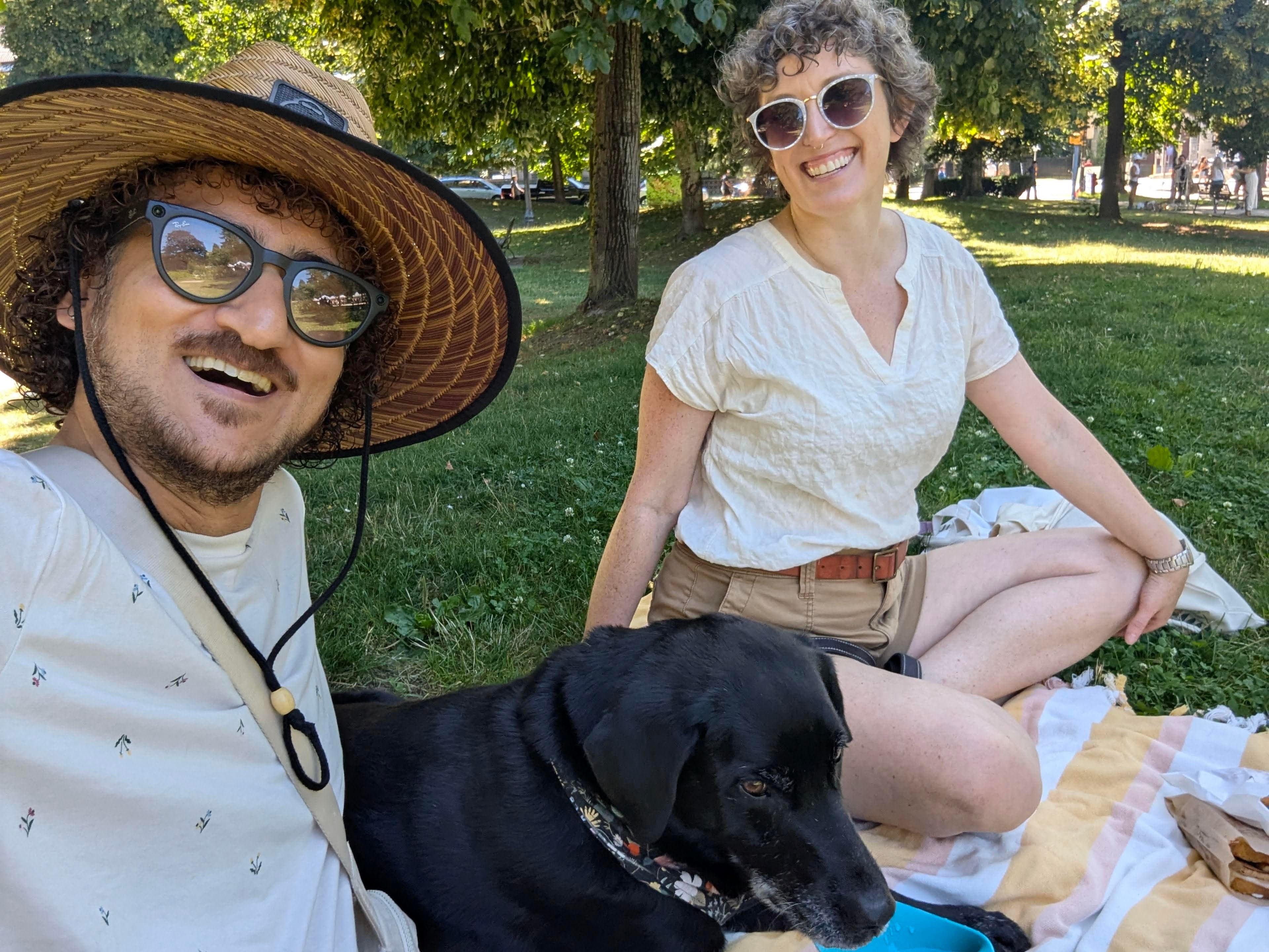 Oliver, Natalie, and Mandy in Nelson Park